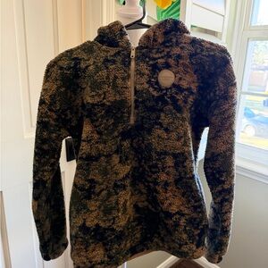 Abercrombie Kids camo Fleece Top size 12